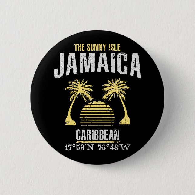 Badge Rond 5 Cm Jamaïque (Devant)