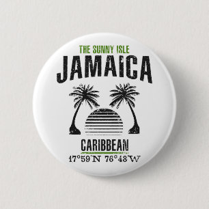Badge Rond 5 Cm Jamaïque