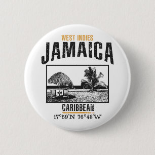 Badge Rond 5 Cm Jamaïque