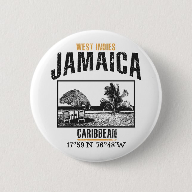 Badge Rond 5 Cm Jamaïque (Devant)