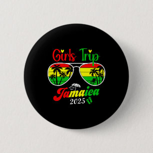 Badge Rond 5 Cm Jamaïque Famille Réunion Filles Voyage 2025 Vacanc