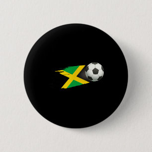 Badge Rond 5 Cm Jamaïque Footll Ll Jamaïque Drapeau Maillot - Jama