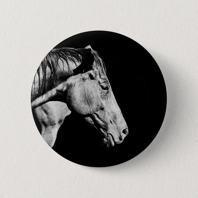 Badge Rond 5 Cm jambe de cheval de tête (Devant)