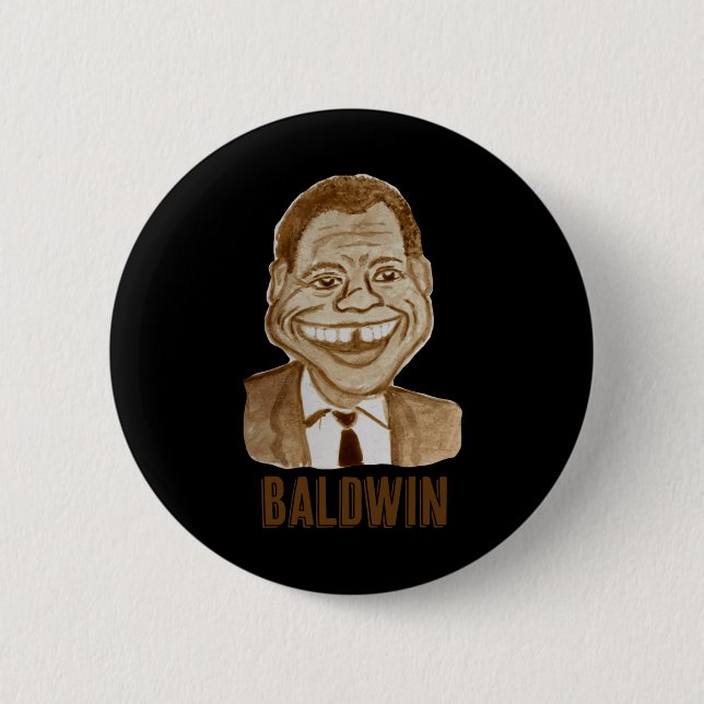 Badge Rond 5 Cm James Baldwin (Devant)