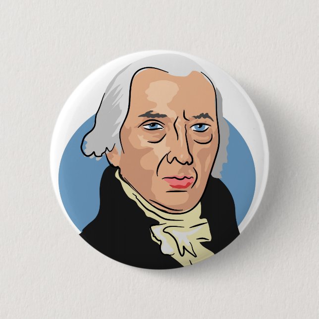 Badge Rond 5 Cm James Madison (Devant)