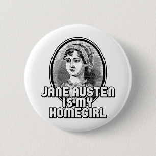 Badge Rond 5 Cm Jane Austen
