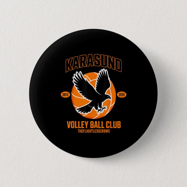 Badge Rond 5 Cm Japanese Anime Volleyball Club Karasunooo High  (Devant)