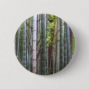 Badge Rond 5 Cm Japanese Giant Bamboo Forest, Sagano, Kyoto, Japan