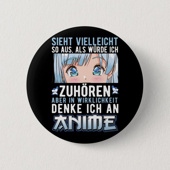 Badge Rond 5 Cm Japon Anime Mädchen Otaku (Devant)