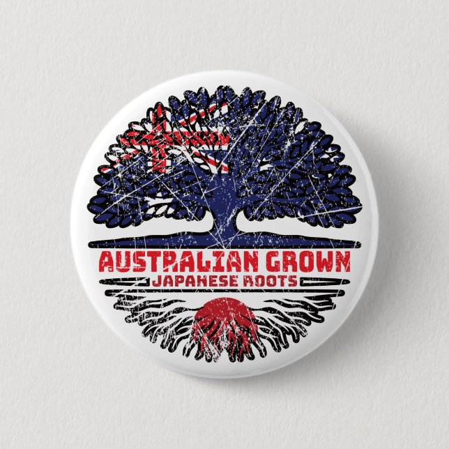 Badge Rond 5 Cm Japon Australian (Devant)