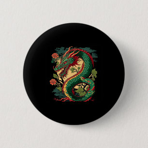 Badge Rond 5 Cm Japon Dragon Anime Japon Dragons chinois Tattoo