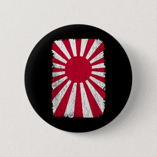 Badge Rond 5 Cm Japon Impérial Hommes Femmes Soleil Levant En Dist