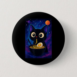 Badge Rond 5 Cm Japonais Kawaii Anime Chat Ramen Graphisme Drôle H