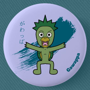Badge Rond 5 Cm Japonais Yokai Gawappa