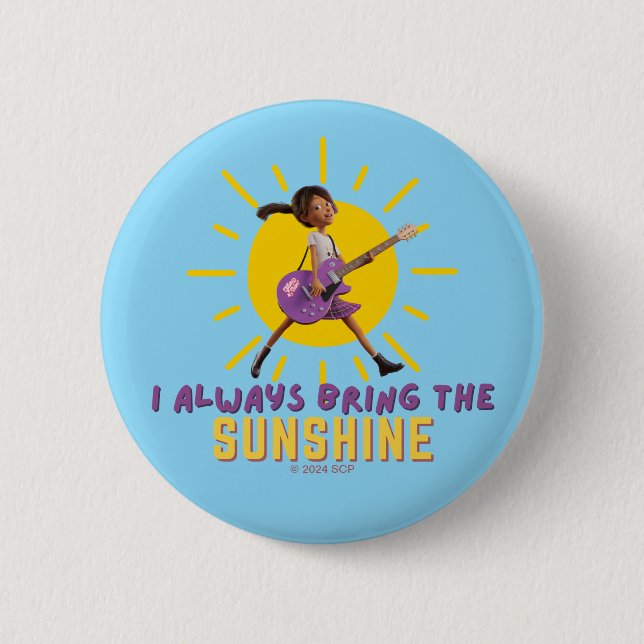 Badge Rond 5 Cm J'apporte toujours le soleil (Devant)