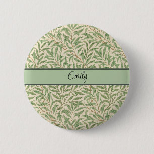 Badge Rond 5 Cm Jardin aux branches de saule de William Morris Fle