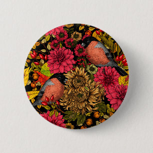 Badge Rond 5 Cm Jardin d'automne 2