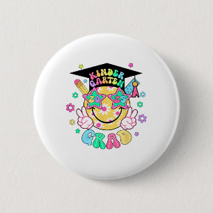 Badge Rond 5 Cm Jardin d'enfants Diplômé Dernier jour Smile école