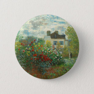 Badge Rond 5 Cm Jardin des artistes de Monet dans Peinture d'Argen