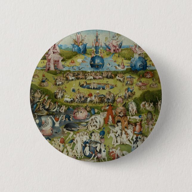 Badge Rond 5 Cm Jardin des délices terrestres, 1490-1500 (Devant)
