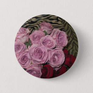 Badge Rond 5 Cm Jardin Floral