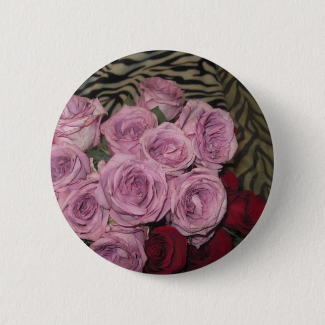Badge Rond 5 Cm Jardin Floral (Devant)