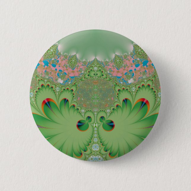 Badge Rond 5 Cm Jardin printanier (Devant)