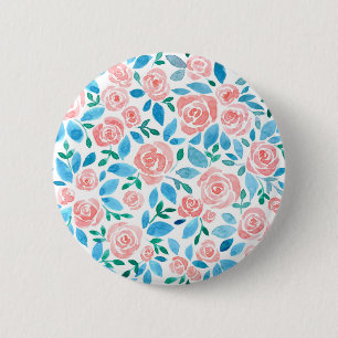 Badge Rond 5 Cm Jardin rose 2