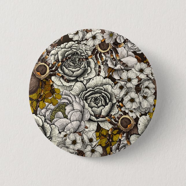 Badge Rond 5 Cm Jardin Tarantula 2 (Devant)