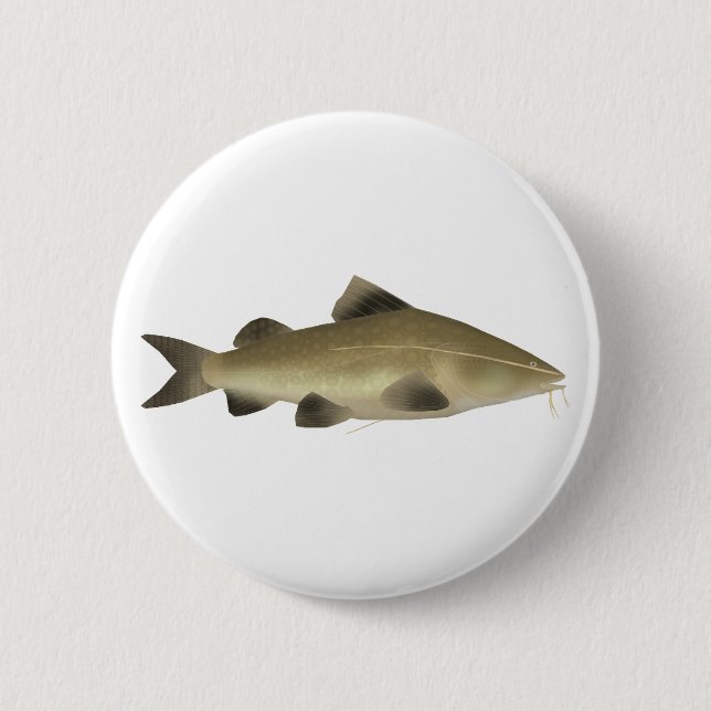 Badge Rond 5 Cm Jaú Catfish (Devant)