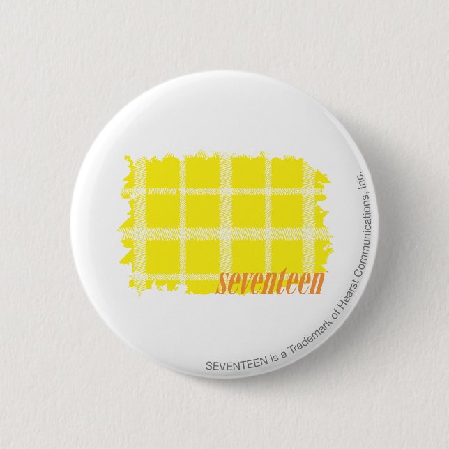 Badge Rond 5 Cm Jaune 3 de plaid (Devant)