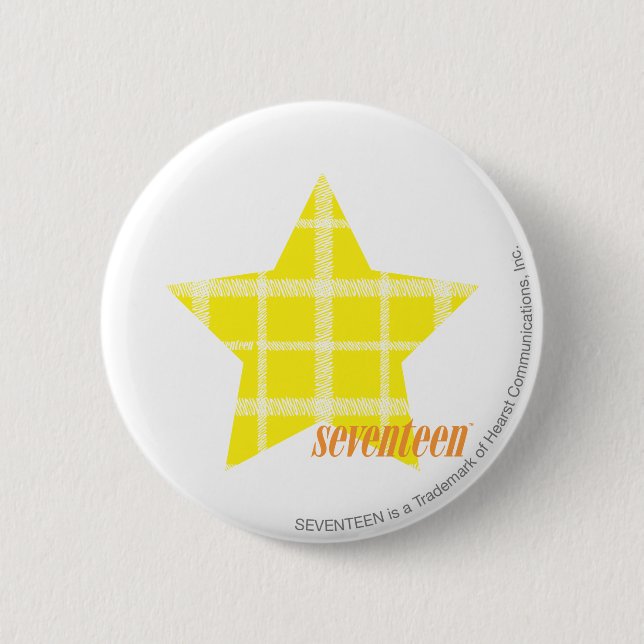 Badge Rond 5 Cm Jaune 4 de plaid (Devant)