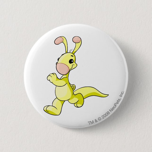 Badge Rond 5 Cm Jaune de Blumaroo (Devant)