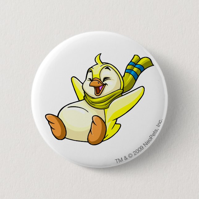 Badge Rond 5 Cm Jaune de Bruce (Devant)