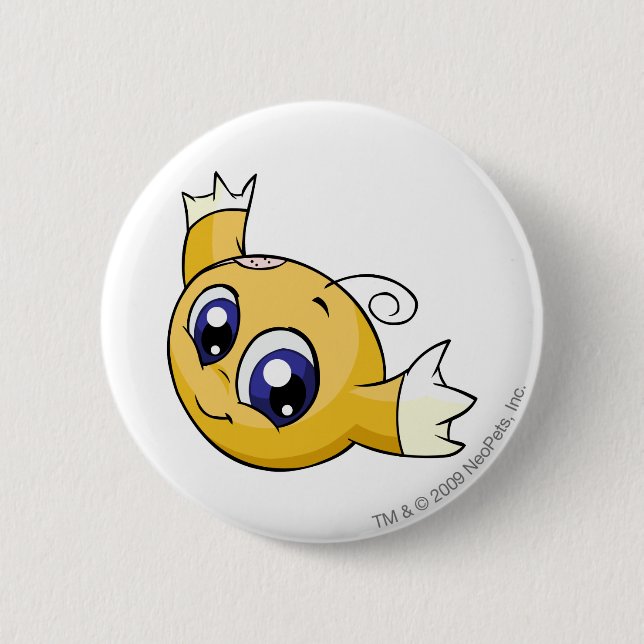 Badge Rond 5 Cm Jaune de Kiko (Devant)