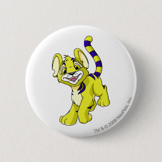 Badge Rond 5 Cm Jaune de Kougra
