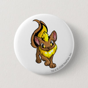 Badge Rond 5 Cm Jaune de Xweetok