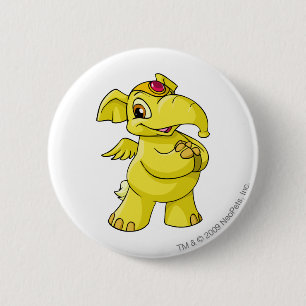 Badge Rond 5 Cm Jaune d'Elephante