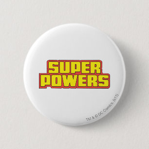 Badge Rond 5 Cm Jaune du logo Super Powers™