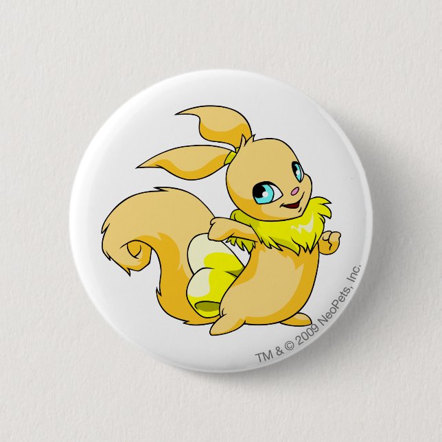 Badge Rond 5 Cm Jaune d'Usul (Devant)