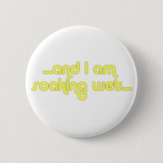 Badge Rond 5 Cm Jaune humide de trempage (Devant)