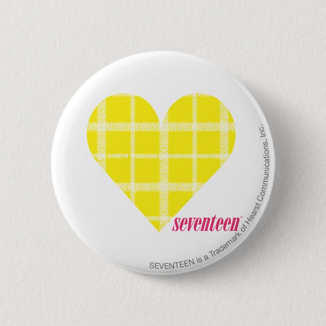 Badge Rond 5 Cm Jaune plu 2 (Devant)
