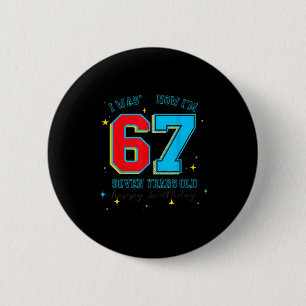 Badge Rond 5 Cm J'avais 6 ans maintenant j'ai 7 ans Anniversaire,