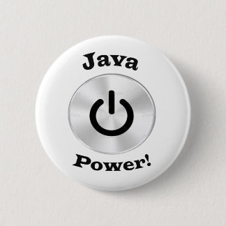 Badge Rond 5 Cm JavaPower-BlackLetters