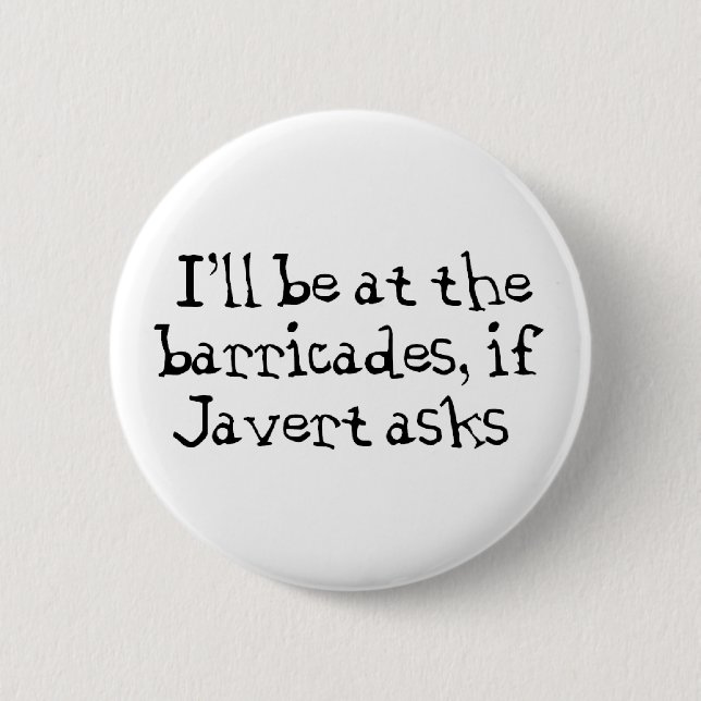 Badge Rond 5 Cm Javert Les Misérables (Devant)
