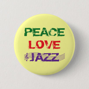 BADGE ROND 5 CM JAZZ D'AMOUR DE PAIX