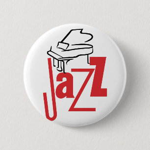 Badge Rond 5 Cm Jazz de piano