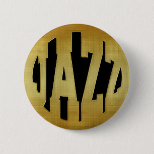 BADGE ROND 5 CM JAZZ D'OR