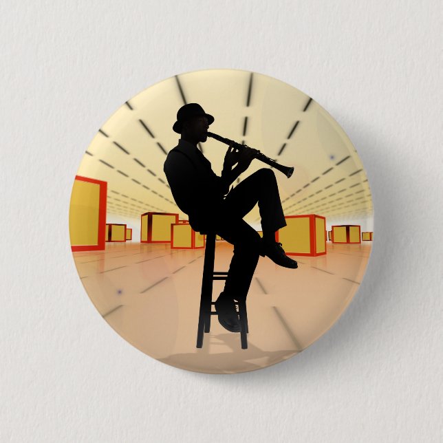 Badge Rond 5 Cm Jazz frais 3 (Devant)