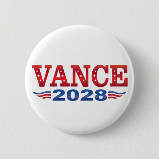 Badge Rond 5 Cm JD Vance Président 2028 (bs)